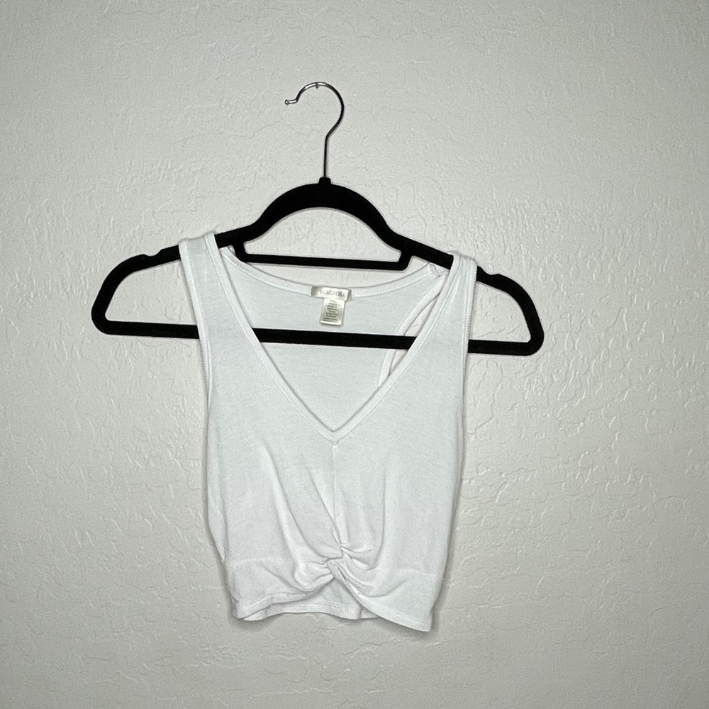 Tillys ( bozzolo) Cut v neck white tank